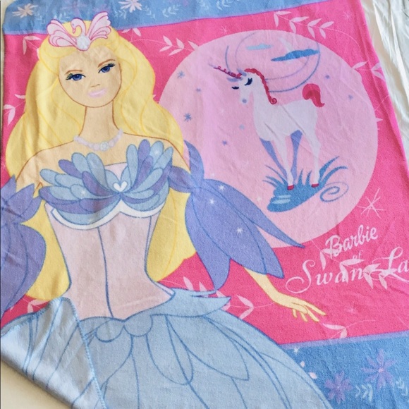 barbie plush blanket
